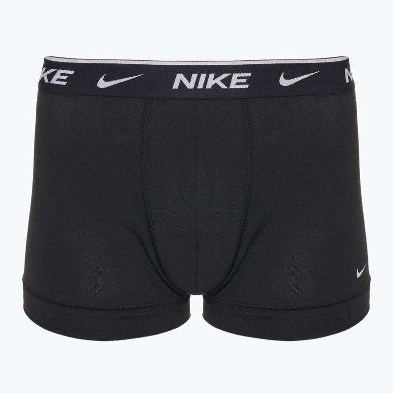 Boxeri pentru bărbație Nike Everyday Cotton Stretch Trunk 3 perechi  white/grey heather/black 2