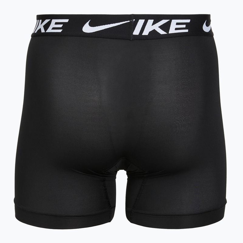 Boxeri pentru bărbați Nike Boxer Brief Long Black / Black 2