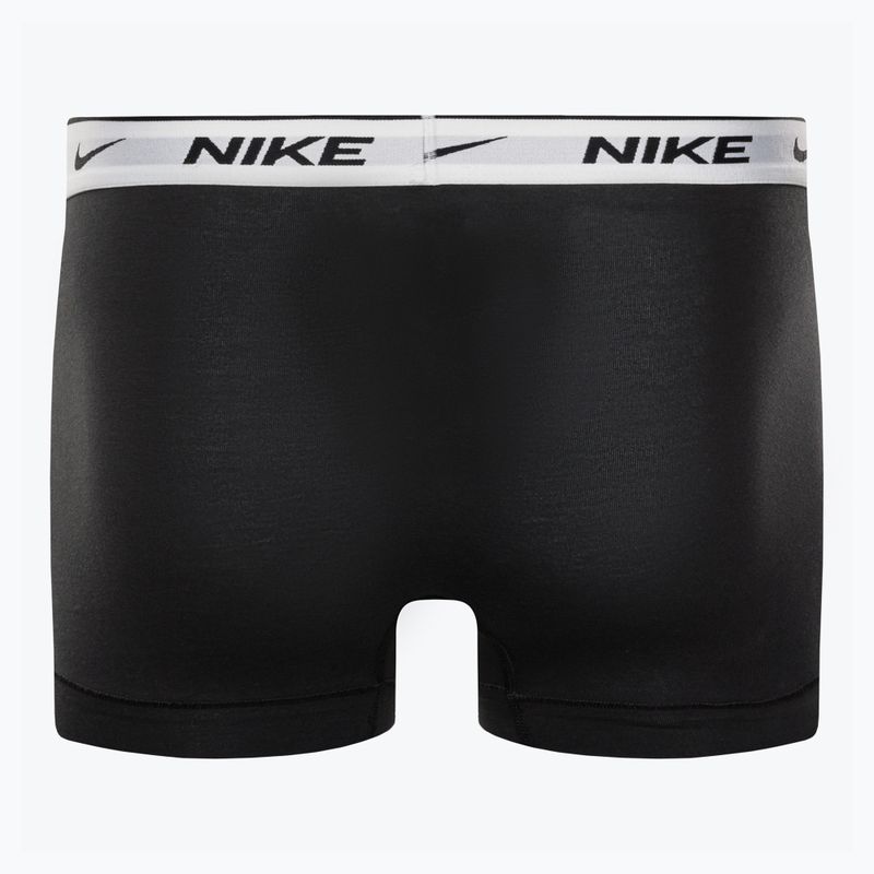 Boxeri pentru bărbați Nike Everyday Cotton Stretch Trunk 3Pk UB1 negru/alb wb 2