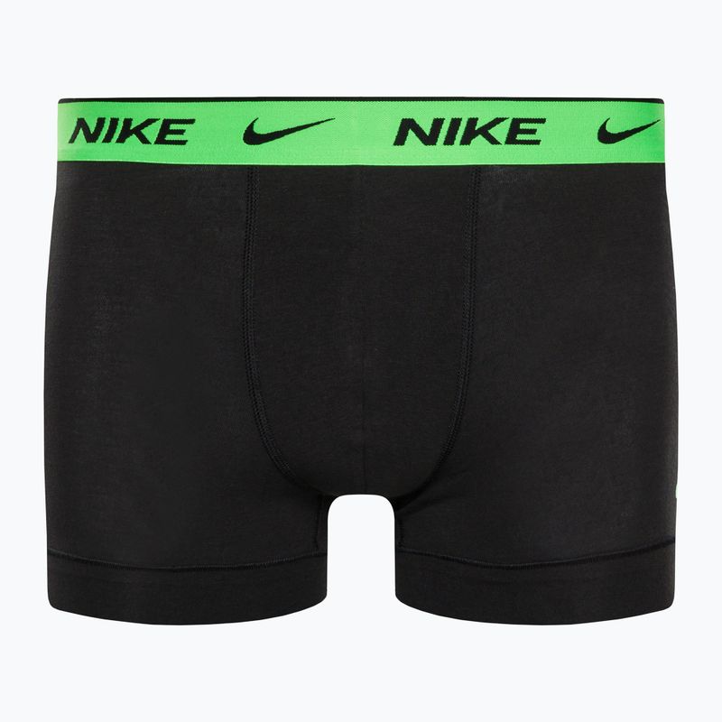 Boxeri pentru bărbați Nike Everyday Cotton Stretch Trunk 3Pk BAU BAU imprimeu geo block/cool grey/negru 8