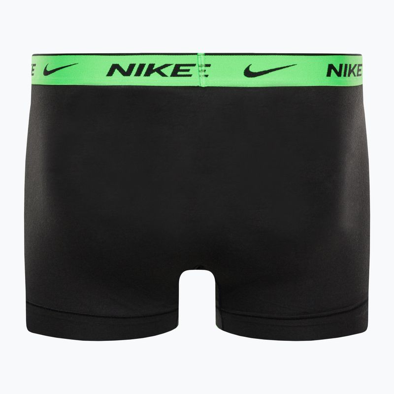 Boxeri pentru bărbați Nike Everyday Cotton Stretch Trunk 3Pk BAU BAU imprimeu geo block/cool grey/negru 9