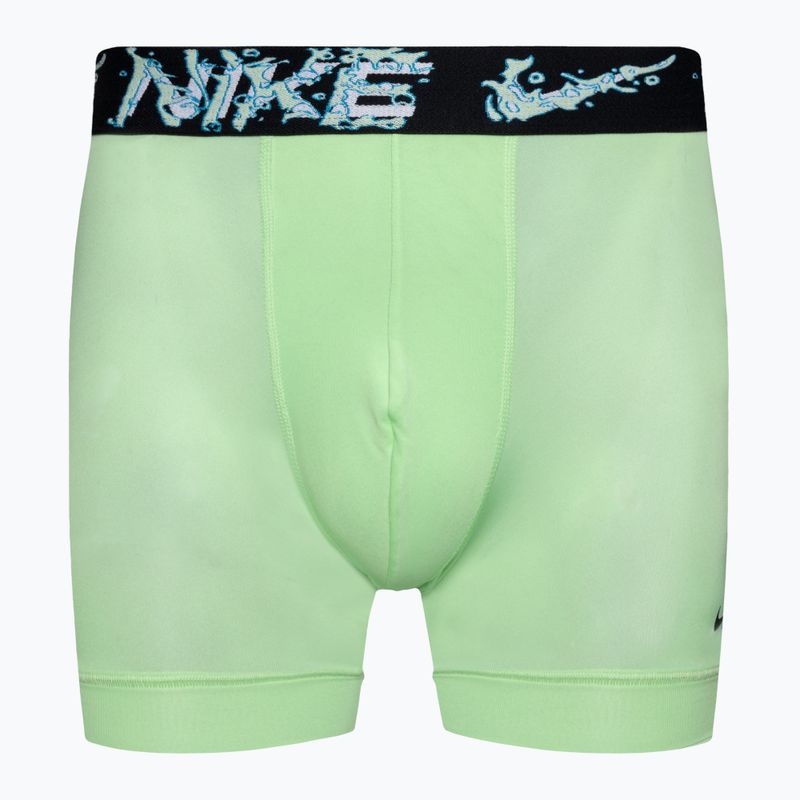 Boxeri pentru bărbați Nike Dri-Fit Essential Micro Boxer Brief 3 pary black/green/blue 3