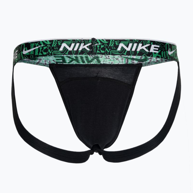 Slipuri pentru bărbați Nike Dri-FIT Everyday Cotton Stretch Jock Strap 3 pary black/red/aquarius blue/stadium green 2