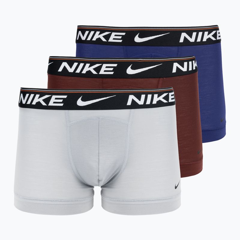 Boxeri pentru bărbați Nike Dri-FIT Ultra Comfort Trunk 3 pary grey/orange