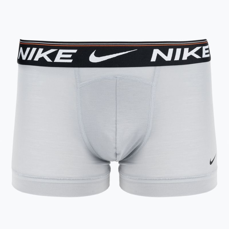 Boxeri pentru bărbați Nike Dri-FIT Ultra Comfort Trunk 3 pary grey/orange 2