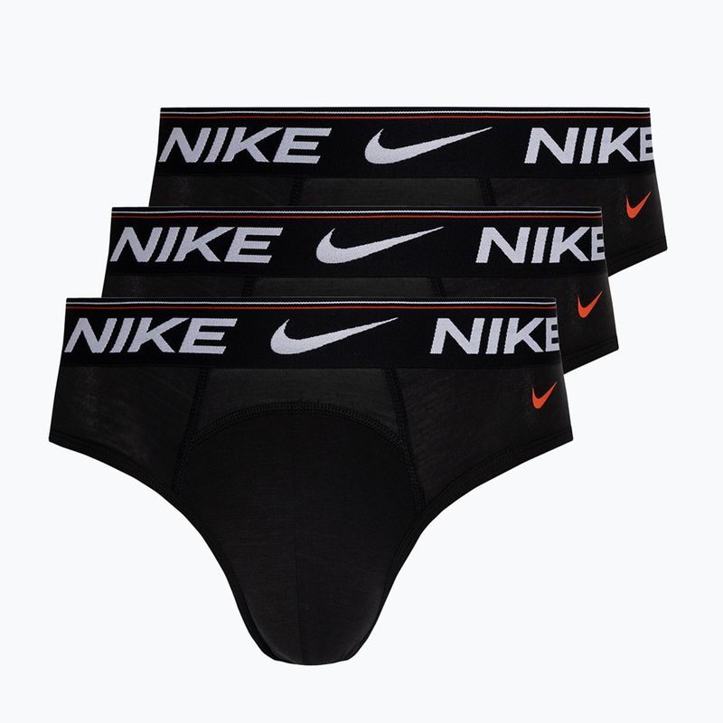 Slipuri pentru bărbați Nike Dri-Fit Hip Logo Brief 3 pary black/black/black