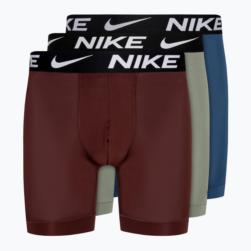 Boxeri pentru bărbați Nike Dri-Fit Essential Micro Boxer Brief 3 pary grey/court blue/dark red