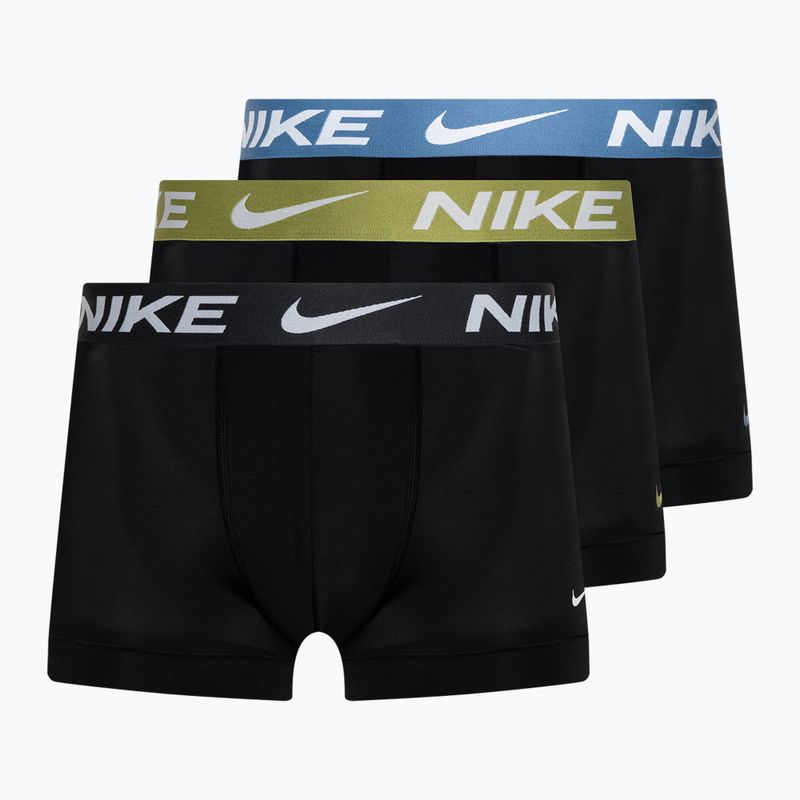 Boxeri pentru bărbați Nike Dri-Fit Essential Micro Trunk 3 pary black/star blue/pear/anthracite