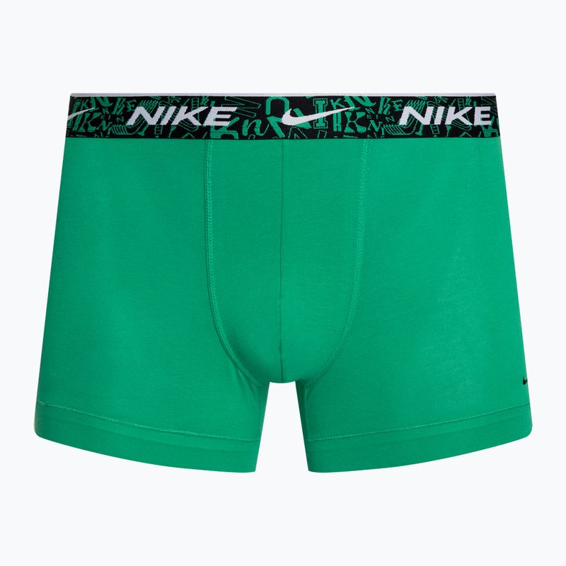 Boxeri pentru bărbați Nike Everyday Cotton Stretch Trunk 3 pary red/aquarius blue/stadium green 4