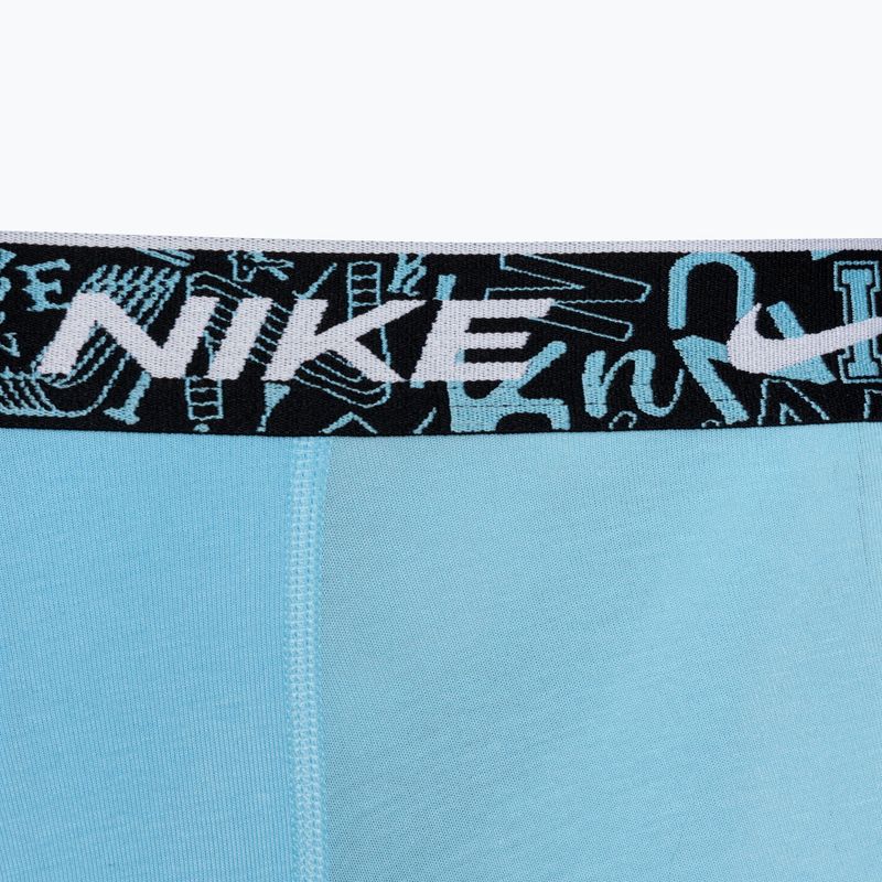 Boxeri pentru bărbați Nike Everyday Cotton Stretch Trunk 3 pary red/aquarius blue/stadium green 7