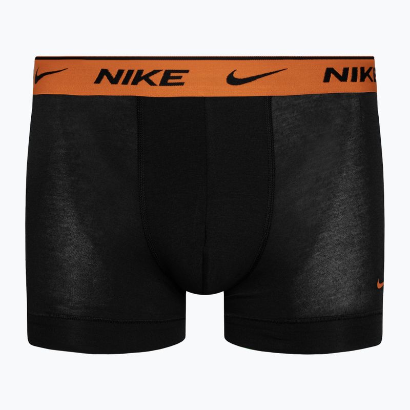 Boxeri pentru bărbați Nike Everyday Cotton Stretch Trunk 3 pary grey/orange/yellow 3