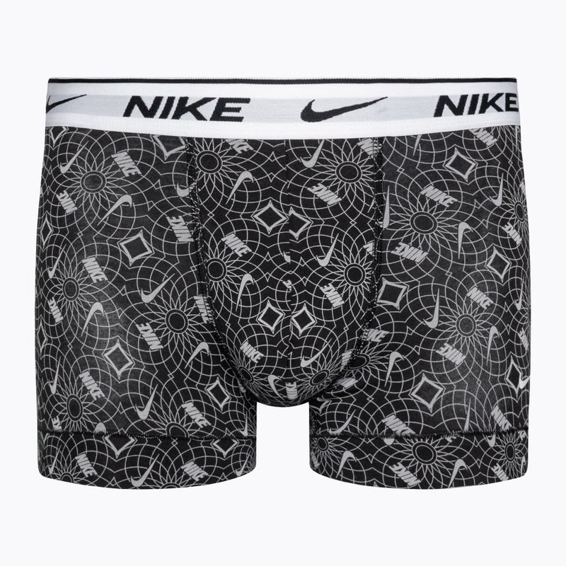 Boxeri pentru bărbați Nike Everyday Cotton Stretch Trunk 3 pary black/blue/grey 2