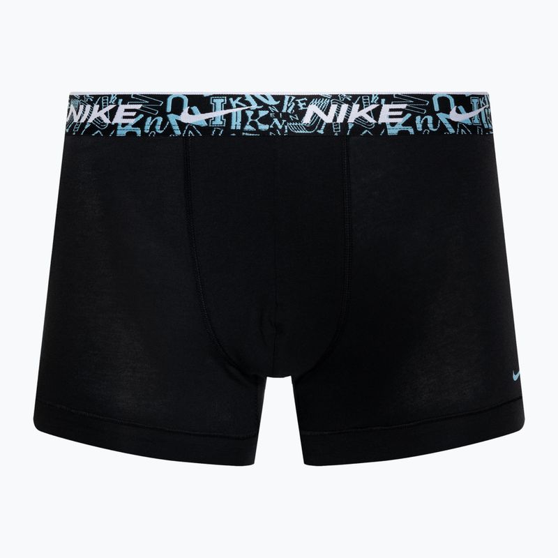 Boxeri pentru bărbați Nike Everyday Cotton Stretch Trunk 3 pary black/red/aquarius blue/stadium green 4