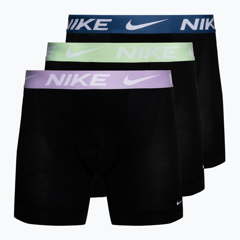 Boxeri pentru bărbați Nike Dri-Fit Essential Micro Boxer Brief 3 pary blue.green/violet