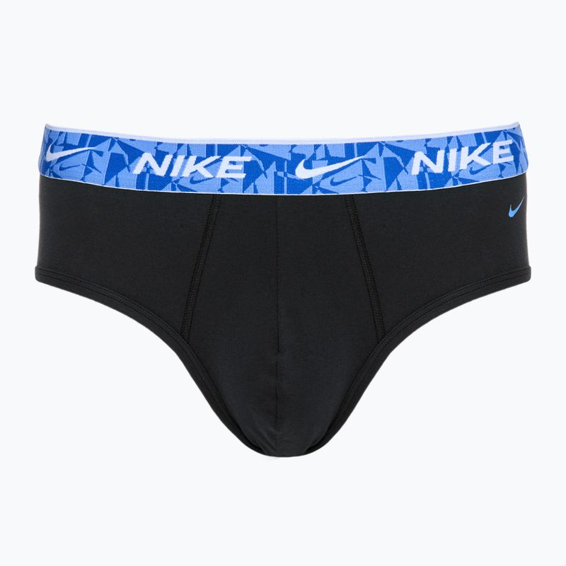 Slip pentru bărbați Nike Everyday Cotton Stretch Brief 3 pary black/green/black 4