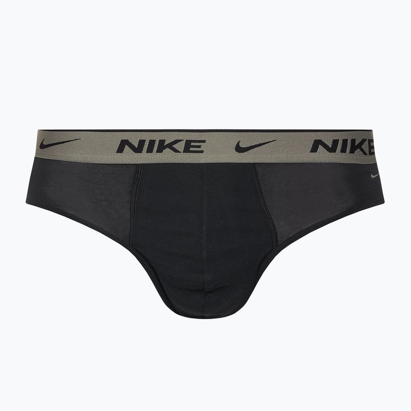 Slip pentru bărbați Nike Everyday Cotton Stretch Brief 3 pary cyber black/heather grey/dark pony 5