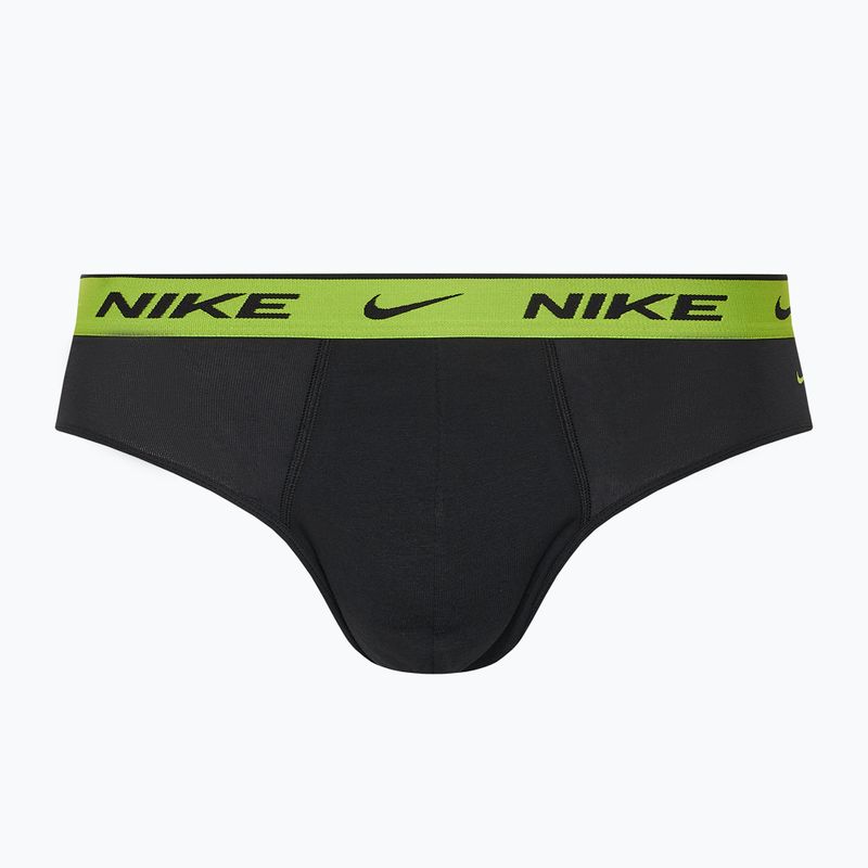 Slip pentru bărbați Nike Everyday Cotton Stretch Brief 3 pary cyber black/heather grey/dark pony 6