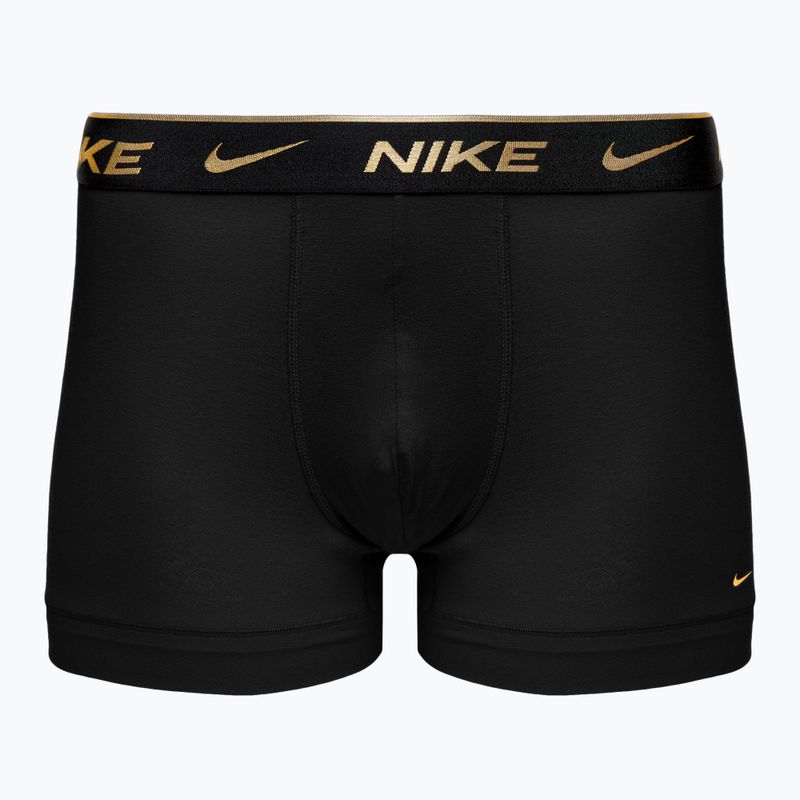 Boxeri pentru bărbați Nike Everyday Cotton Stretch Trunk 3 perechi  black silver/red gold/black gold 2