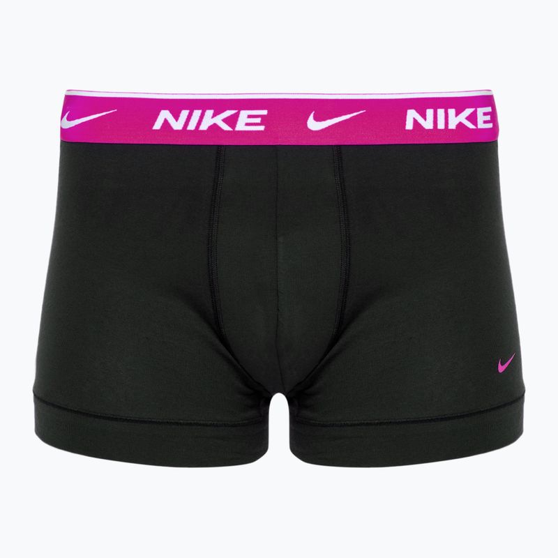 Boxeri pentru bărbați Nike Everyday Cotton Stretch Trunk 3 perechi  black/gold/hyper crimson 3