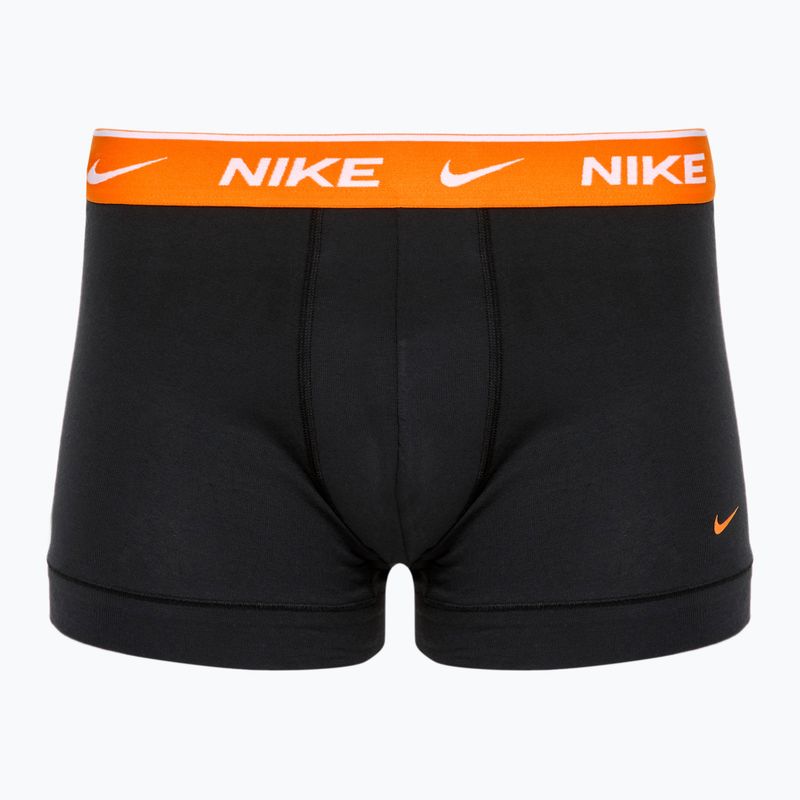 Boxeri pentru bărbați Nike Everyday Cotton Stretch Trunk 3 perechi  black/gold/hyper crimson 4