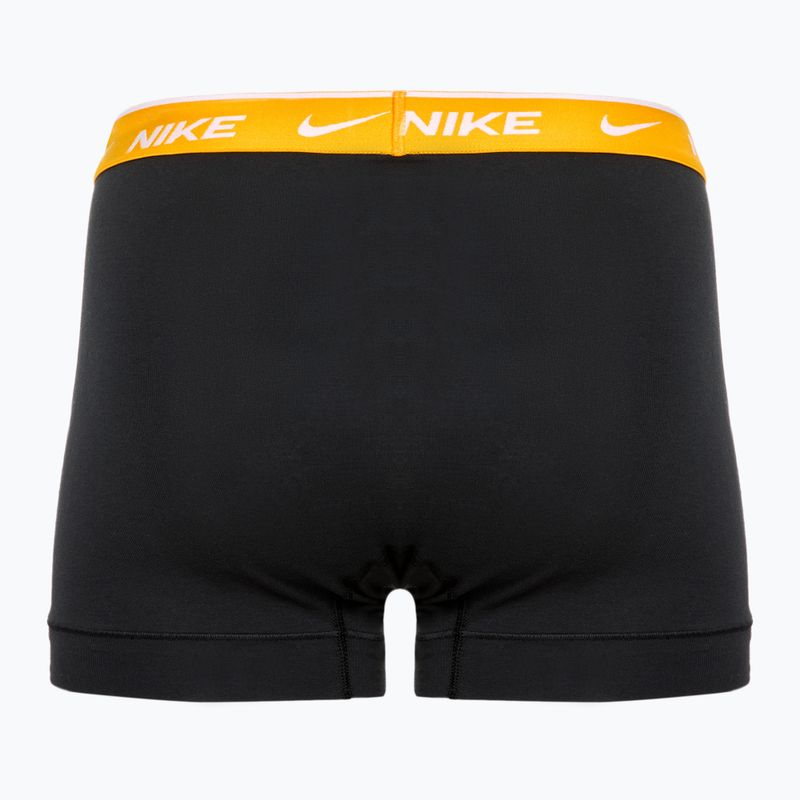 Boxeri pentru bărbați Nike Everyday Cotton Stretch Trunk 3 perechi  black/gold/hyper crimson 5