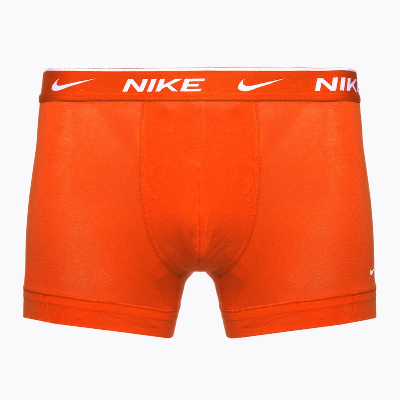 Boxeri pentru bărbați Nike Everyday Cotton Stretch Trunk 3 perechi  team orange/uni red/black 2