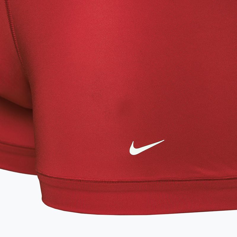 Boxeri pentru bărbați Nike Dri-Fit Essential 3 pary swoosh life print/uni red/black