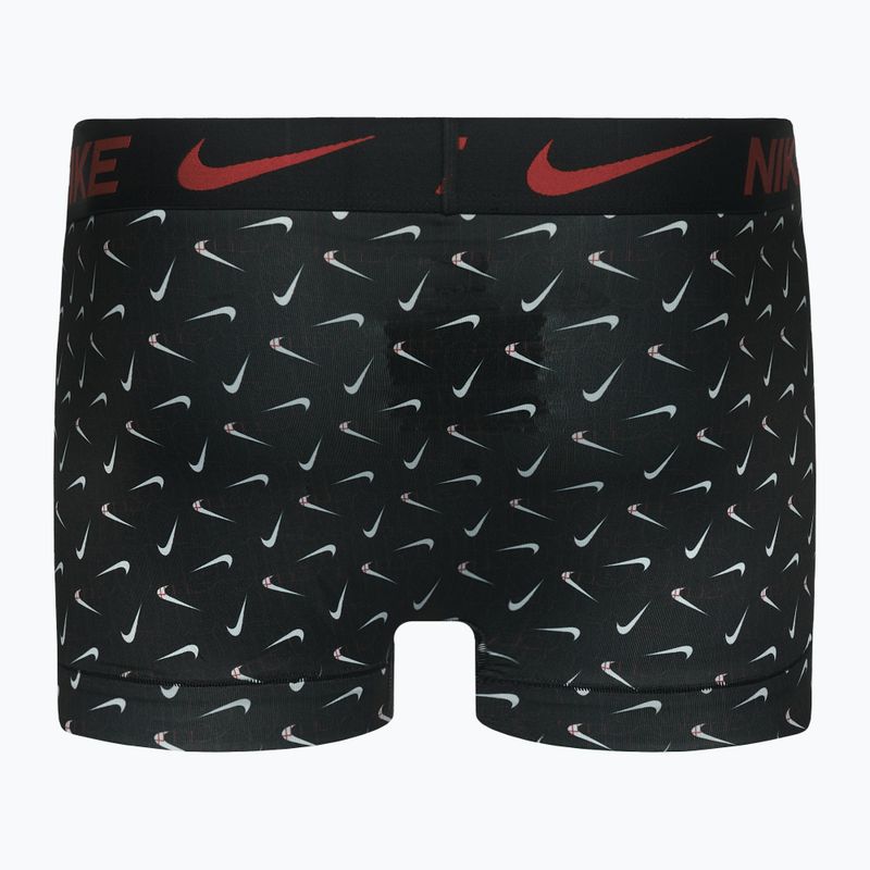 Boxeri pentru bărbați Nike Dri-Fit Essential 3 pary swoosh life print/uni red/black