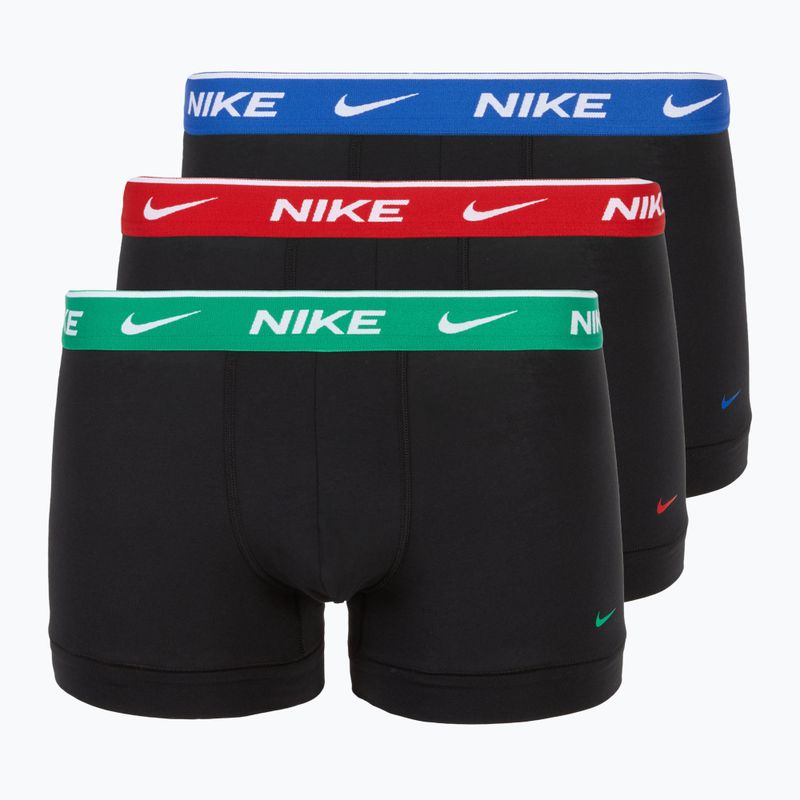 Boxeri pentru bărbați Nike Everyday Cotton Stretch Trunk 3 perechi multicolor