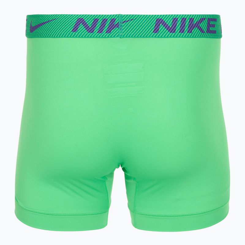 Boxeri pentru bărbați Nike Dri-Fit Essential Micro Boxer Brief 3 pary green shock/wild violet/black txtd wb 5