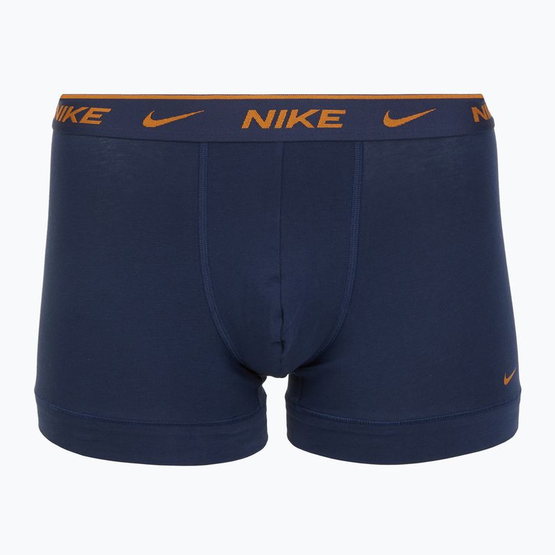 Boxeri pentru bărbați Nike Everyday Cotton Stretch Trunk 3 perechi light crimson/midnight navy/black 3