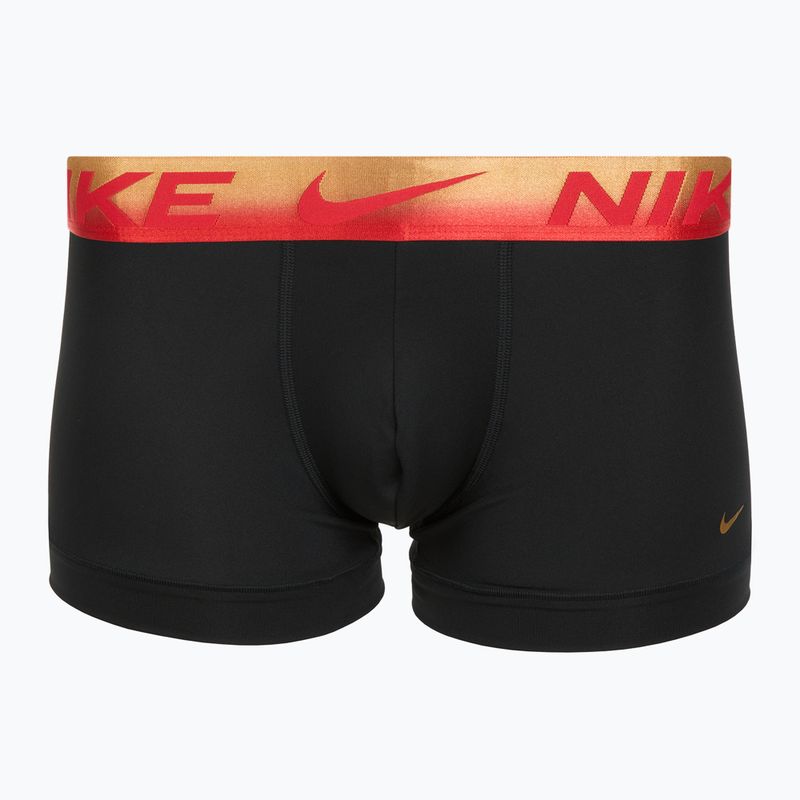 Boxeri pentru bărbați Nike Dri-Fit Essential Micro Trunk 3 pary blk/uni red/blk/uni red metallic gradient wb 2