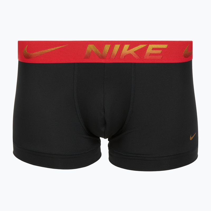 Boxeri pentru bărbați Nike Dri-Fit Essential Micro Trunk 3 pary blk/uni red/blk/uni red metallic gradient wb 3