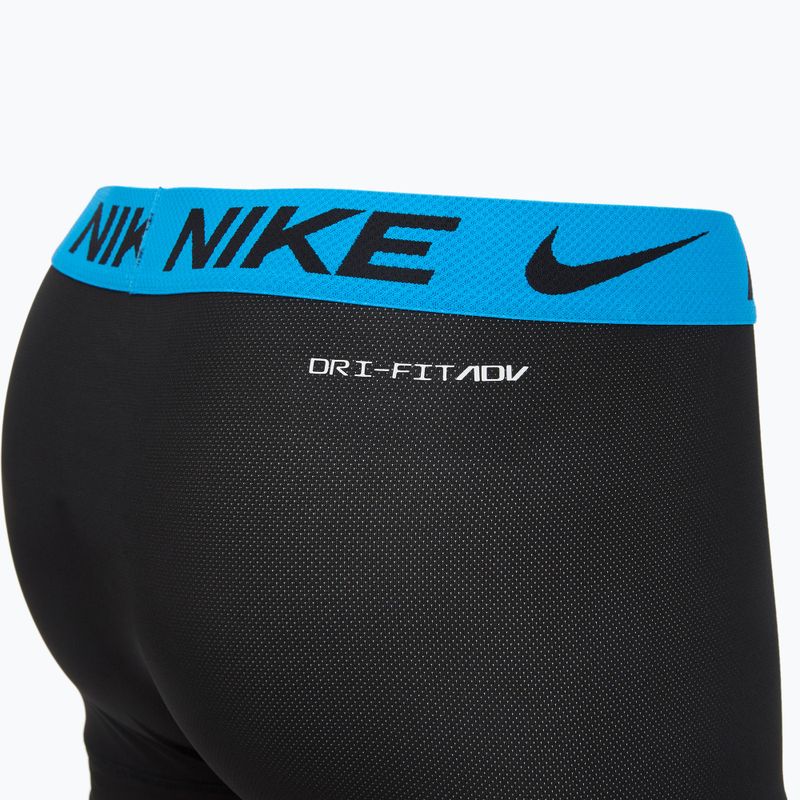 Boxeri pentru bărbați Nike Dri-FIT Cotton Trunk 3 pary black mint foam/blue hero/bright ceramic wb 4