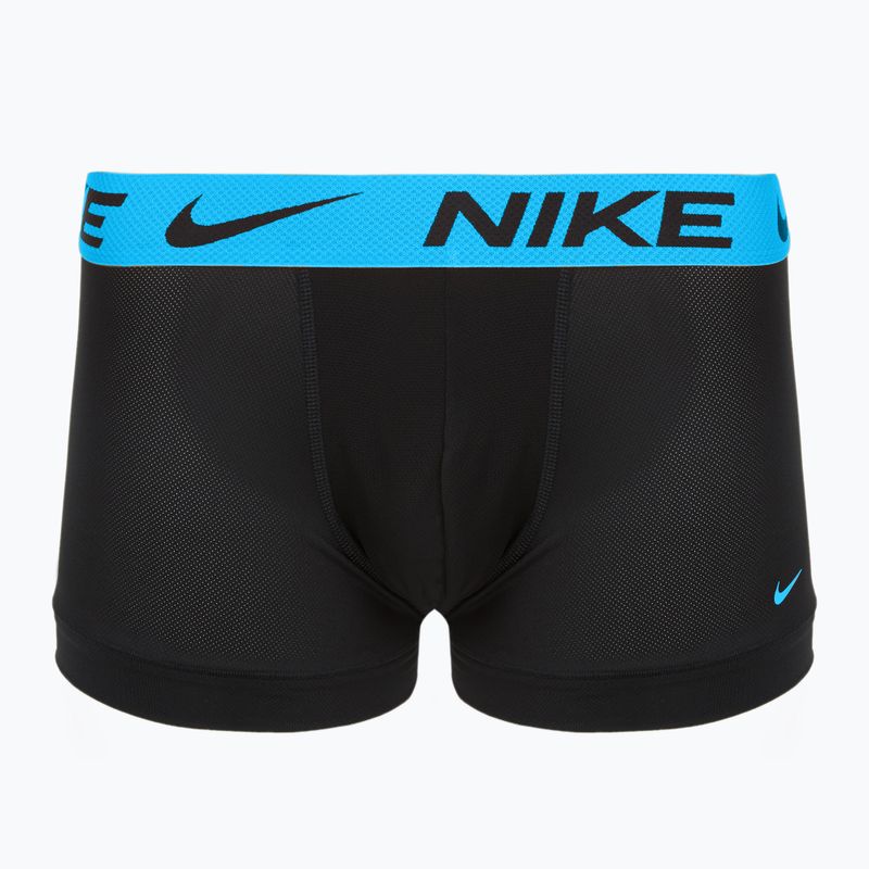 Boxeri pentru bărbați Nike Dri-FIT Cotton Trunk 3 pary black mint foam/blue hero/bright ceramic wb 5