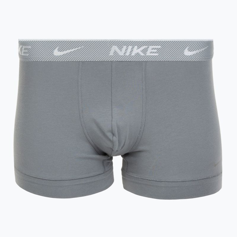 Boxeri pentru bărbați Nike Everyday Cotton Stretch Trunk 3 perechi black/iron gry/cool grey high shine textured wb 2