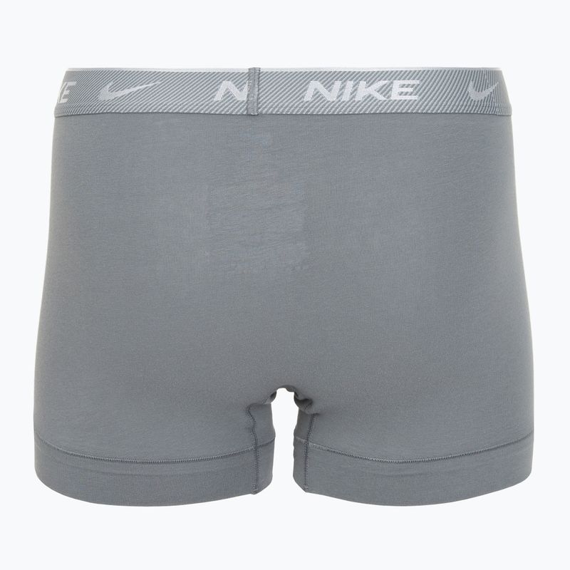 Boxeri pentru bărbați Nike Everyday Cotton Stretch Trunk 3 perechi black/iron gry/cool grey high shine textured wb 5