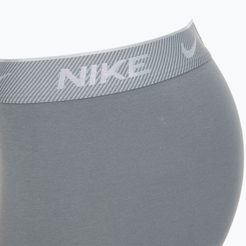 Boxeri pentru bărbați Nike Everyday Cotton Stretch Trunk 3 perechi black/iron gry/cool grey high shine textured wb 6