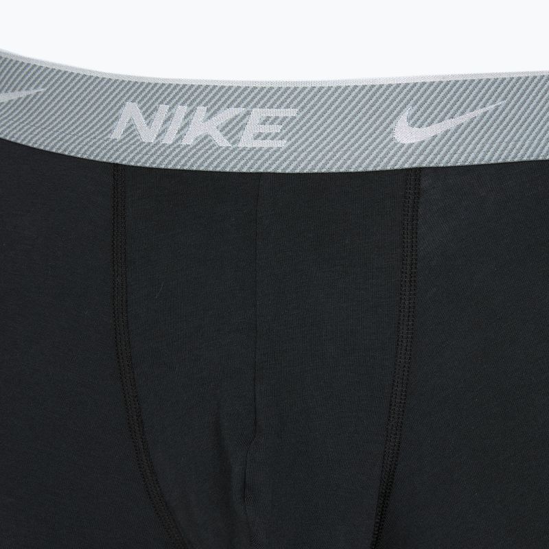 Boxeri pentru bărbați Nike Everyday Cotton Stretch 3 perechi bi bi/iron grey/clear grey high shine textured wb 4