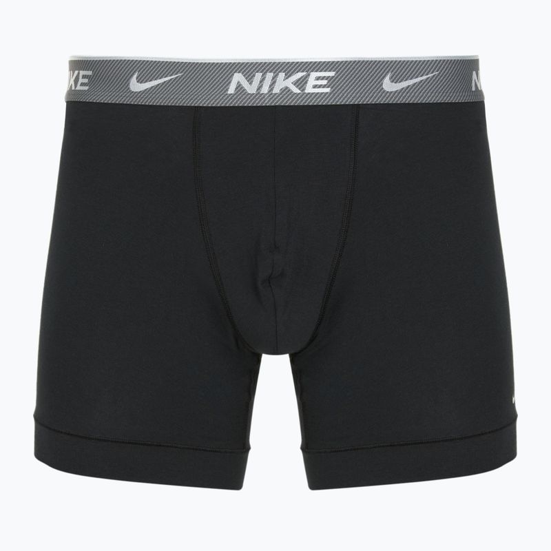 Boxeri pentru bărbați Nike Everyday Cotton Stretch 3 perechi bi bi/iron grey/clear grey high shine textured wb 6