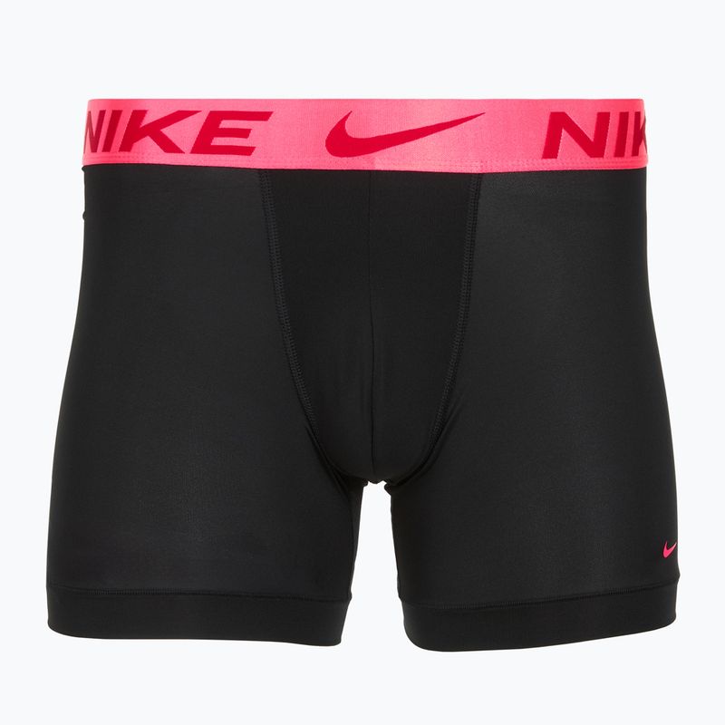 Boxeri pentru bărbați Nike Dri-Fit Essential Micro Boxer Brief 3 pary black hyper pink/uni red/black high shine wb 2
