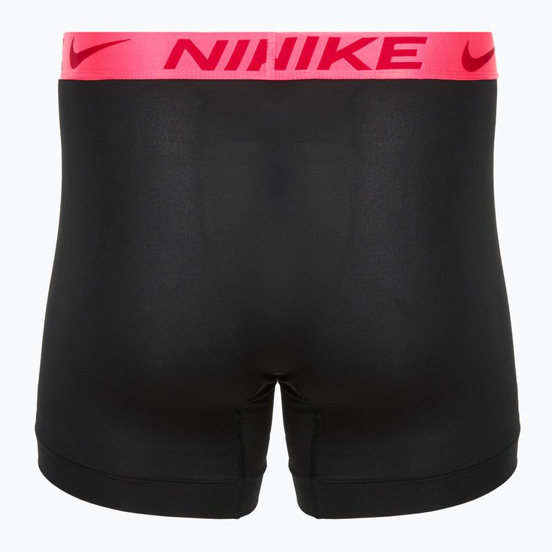 Boxeri pentru bărbați Nike Dri-Fit Essential Micro Boxer Brief 3 pary black hyper pink/uni red/black high shine wb 5