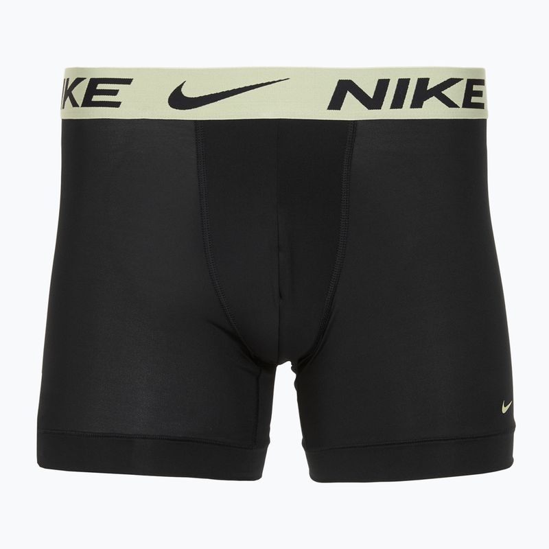 Boxeri pentru bărbați Nike Dri-Fit Essential Micro Boxer Brief 3 pary blk washed coral/olive aura/abrtract blue edge wb 3