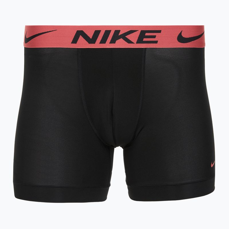 Boxeri pentru bărbați Nike Dri-Fit Essential Micro Boxer Brief 3 pary blk washed coral/olive aura/abrtract blue edge wb 4