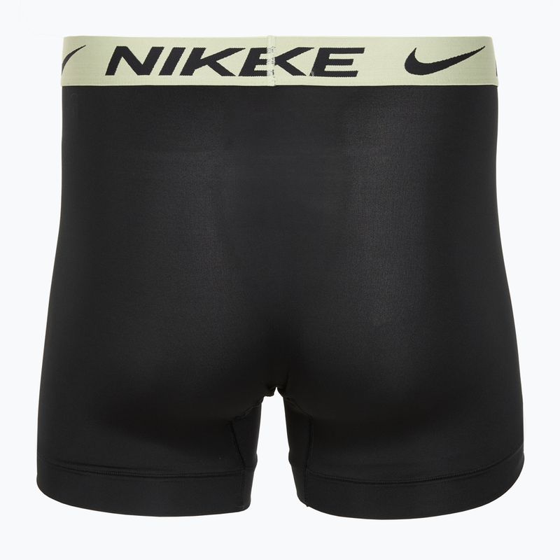 Boxeri pentru bărbați Nike Dri-Fit Essential Micro Boxer Brief 3 pary blk washed coral/olive aura/abrtract blue edge wb 5
