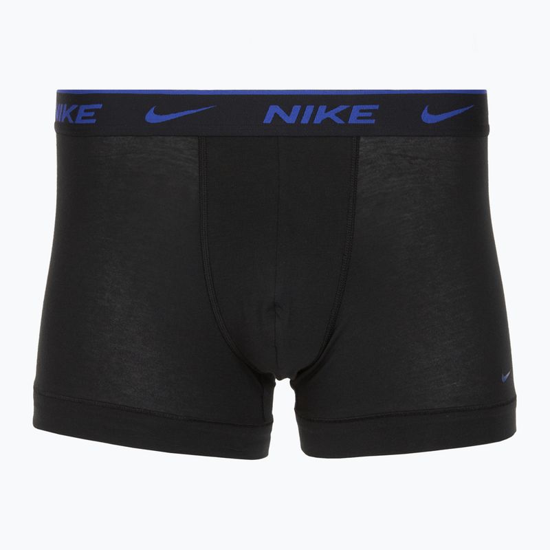 Boxeri pentru bărbați Nike Everyday Cotton Stretch Trunk 3 perechi black lig crim/des och/deep night logo waistband 4