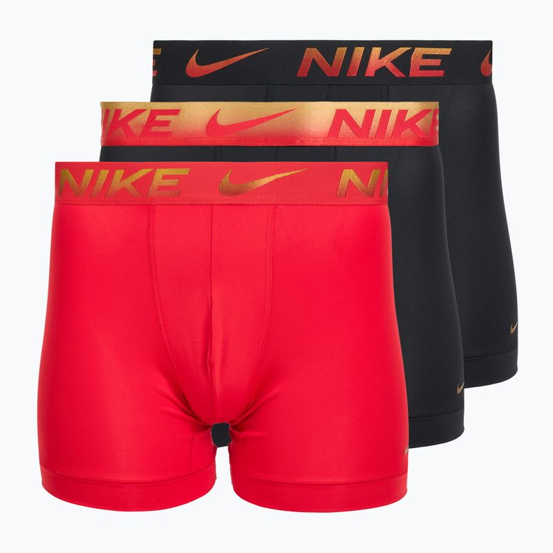 Boxeri pentru bărbați Nike Dri-Fit Essential Micro Boxer Brief 3 pary university red/black/black metallic grdient wb