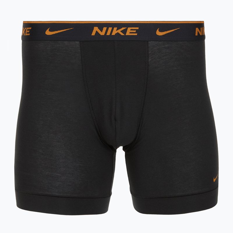 Boxeri pentru bărbați Nike Everyday Cotton Stretch 3 perechi black light crimsn/desrt ochre/black waistband 4