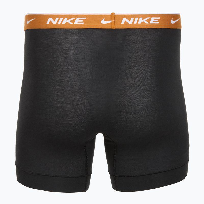 Boxeri pentru bărbați Nike Everyday Cotton Stretch 3 perechi black light crimsn/desrt ochre/black waistband 5