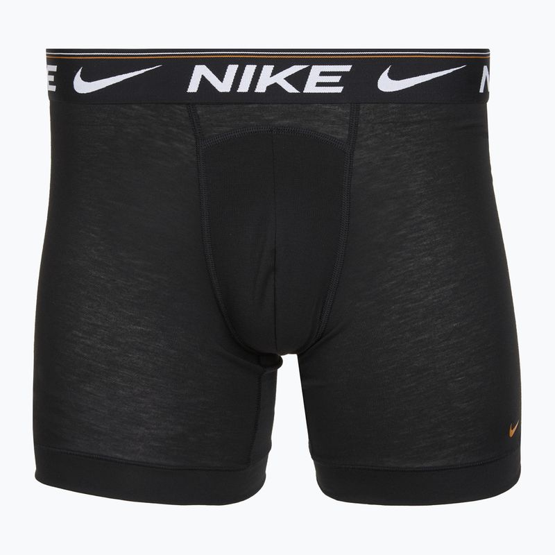 Boxeri pentru bărbați Nike Dri-FIT Ultra Comfort 3 perechi black evrgreen aura/deep night/black waistband 4